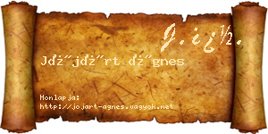 Jójárt Ágnes névjegykártya
